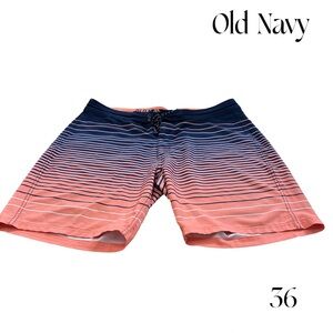 Old Navy Striped Swim Shorts size 36 worn but lots of life left in them ;)